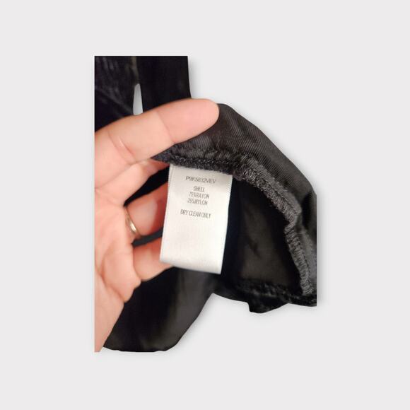 Parker Womens Tiara Smocked Velvet Dress Black Square Neck S Velvet Glamour - Picture 5 of 8